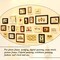 160Pcs Picture Hangers Kit, Including 80Pcs Black Sawtooth Picture Frame Hanging Hangers Double Hole and 80Pcs Photo Frame Turn Button with Screws Perfect for Home Decoration - Black